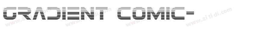 gradient comic字体转换
